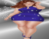 RoyalBlueSnow Mini Dress