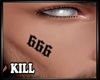 Face Tattoo 666