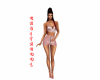 Falda latex rosa