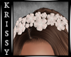 E. Cream Hair Flowers