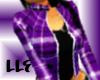 purple plaid jacket