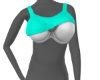 ! Cyan Half Bra