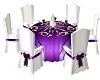 wedding table purple