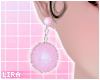 Pink Fluffy Earrings