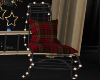 Red Plaid Chair w/Lites