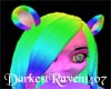 Rainbow Bear/Monkey Ears