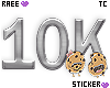 10k Sticker