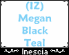 (IZ) Megan Black Teal