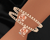 Gold Rose Bracelet L