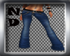 Nix~Denim Belted Jeans