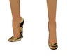 blk&gold 7inch Stilettos