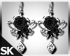 SK| Noir Rose Earrings