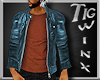 TWx: Teal Leather & Tank
