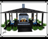 Blue Outdoor Fire Place 