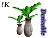 !K!Der Duo Potted Plants