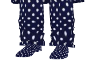 Navy w/white dots shoes