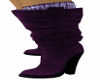 Suede Boots Purple {F}