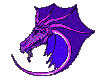 purple dragon head