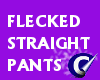 Flecked Stud Pants Purpl
