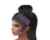 purple hair clips
