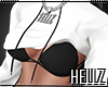!H - Cropped Hoodie BW