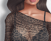Sheer Dress Leopard Brow