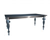 Blue silver table
