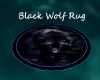 Black Wolf Rug
