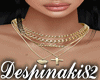 Ds Goddess Gold Necklace