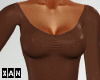 [X] Brown HighSlit Dress