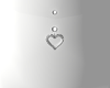 Heart belly ring