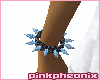 Onyx/Skyblue Spike L Cuff