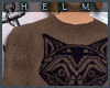 [H] Aztec Wolf Sweater M