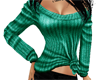 [A] Green Crop Sweater