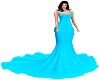 MY Blue Silk Gown