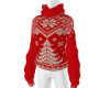 red sweater christmas M