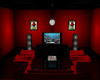 red and blk hangout room