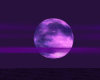 cielo con luna violeta