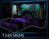 Purple and Black Bed