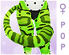   . lime ocelot tail