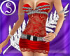 ⓈSexy Red Lace Dress