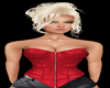 !   RED  CORSET  TOP
