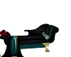 teal butterfly chaise