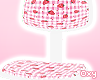 ♡ strawb gingham chair