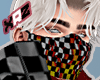 x checkers flame mask