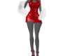 MI Red Fur Full Dress