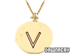 Initial "V" Gold Necklac