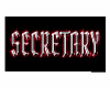 RH Secretary Nameplate