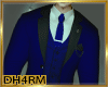 Royal blue 3 piece suit