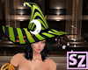 Black & Green Witch Hat